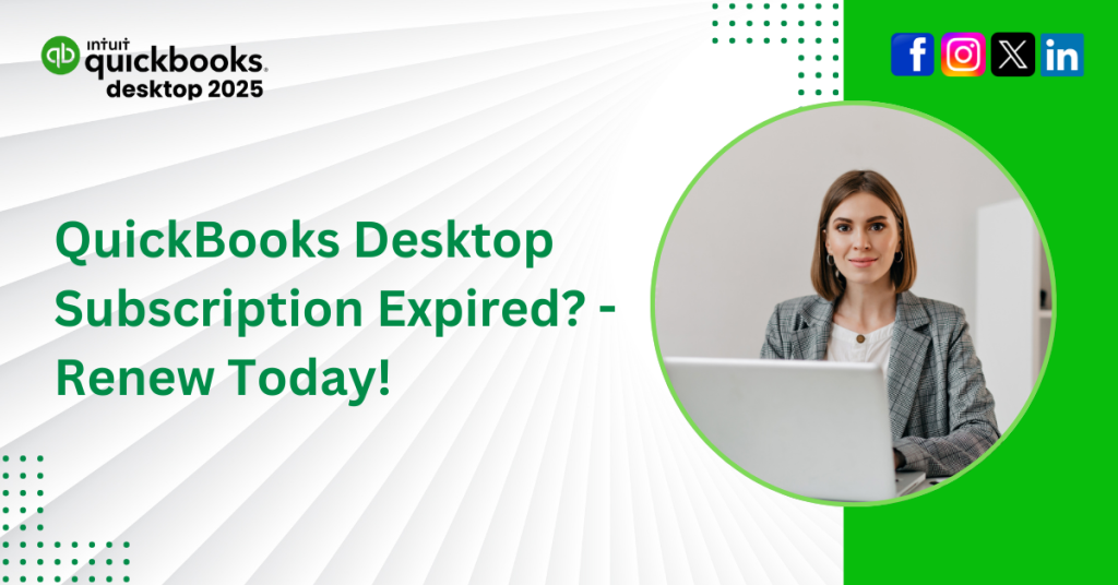 QuickBooks Desktop Subscription Expired